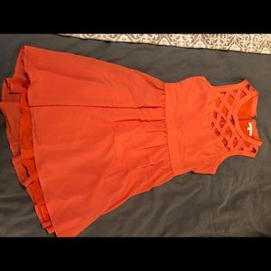 Peach a-line dress